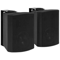 vidaXL stereo skaļruņi, 2 gab., stiprināmi pie sienas, melni, 100 W цена и информация | vidaXL Компьютерная техника | 220.lv