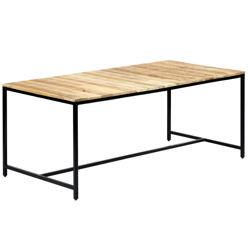 VidaXL virtuves galds, 180x90x75 cm, mango masīvkoks cena un informācija | Virtuves galdi, ēdamgaldi | 220.lv