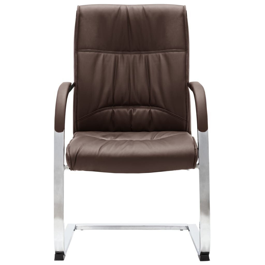vidaXL konsoles biroja krēsls, brūna mākslīgā āda цена и информация | Biroja krēsli | 220.lv