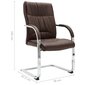 vidaXL konsoles biroja krēsls, brūna mākslīgā āda cena un informācija | Biroja krēsli | 220.lv