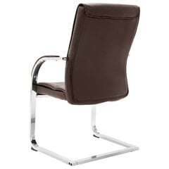 vidaXL konsoles biroja krēsls, brūna mākslīgā āda цена и информация | Офисные кресла | 220.lv