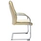 vidaXL konsoles biroja krēsls, krēmkrāsas mākslīgā āda cena un informācija | Biroja krēsli | 220.lv