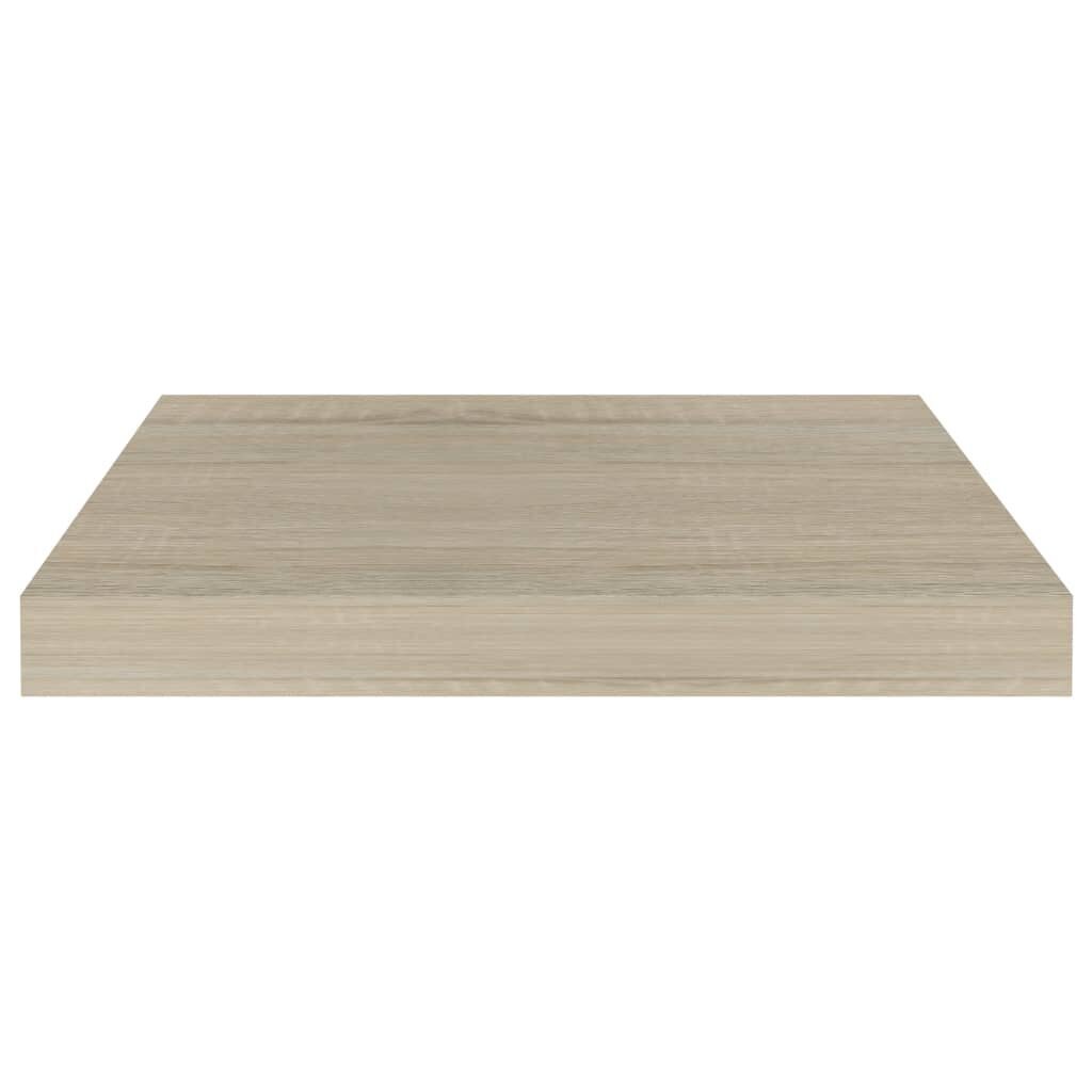 vidaXL sienas plaukts, ozolkoka krāsā, 40x23x3,8 cm, MDF cena un informācija | Plaukti | 220.lv