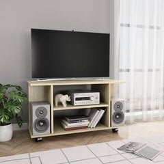 vidaXL TV skapītis uz ritentiņiem, 80x40x40 cm, skaidu plāksne цена и информация | Тумбы под телевизор | 220.lv