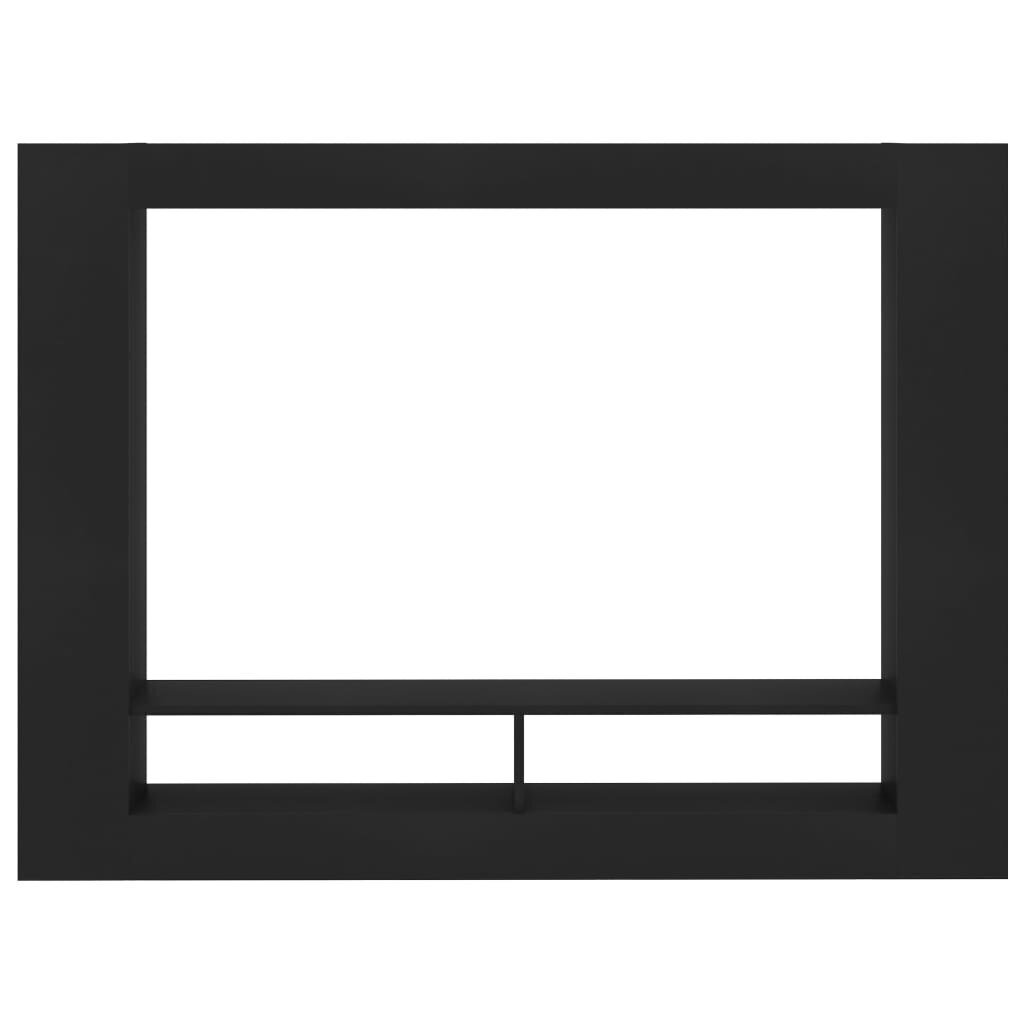 vidaXL TV skapītis, 152x22x113 cm, melna skaidu plāksne цена и информация | TV galdiņi | 220.lv