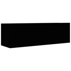 vidaXL TV skapītis, melns, 100x30x30 cm, skaidu plāksne cena un informācija | TV galdiņi | 220.lv