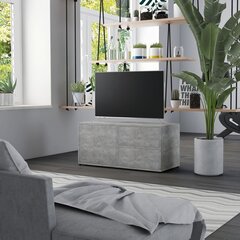vidaXL TV skapītis, betonpelēks, 80x34x36 cm, skaidu plāksne cena un informācija | TV galdiņi | 220.lv