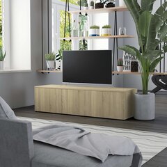 vidaXL TV skapītis, ozolkoka krāsa, 120x34x30 cm, skaidu plāksne цена и информация | Тумбы под телевизор | 220.lv