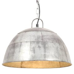 vidaXL griestu lampa, industriāls dizains, sudrabaina, 25 W, 41cm, E27 цена и информация | Люстры | 220.lv