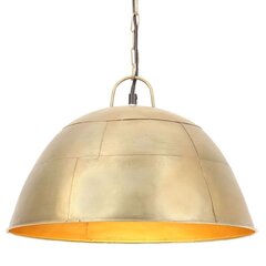 vidaXL griestu lampa, industriāla, misiņa krāsā, 25 W, 41 cm, E27 cena un informācija | Lustras | 220.lv