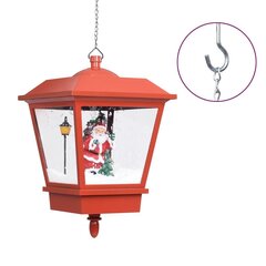vidaXL piekarama Ziemassvētku lampa ar LED, sarkana, 27x27x45 cm cena un informācija | Ziemassvētku dekorācijas | 220.lv
