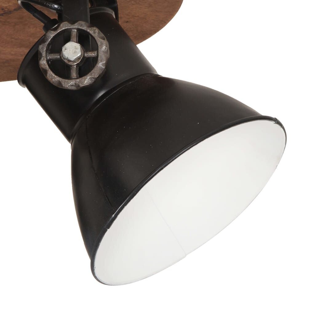 vidaXL griestu lampa, industriāls dizains, melna, 25 W, 42x27 cm, E27 cena un informācija | Griestu lampas | 220.lv