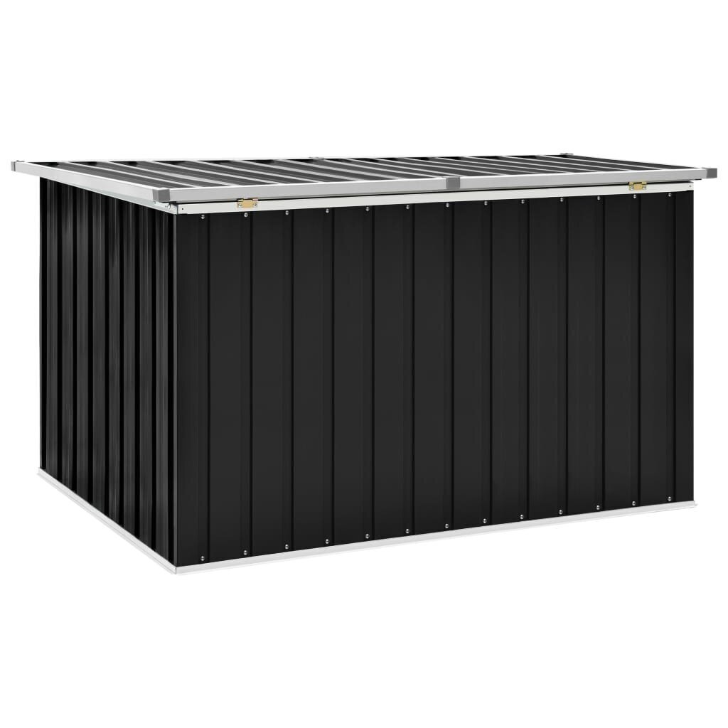 vidaXL dārza uzglabāšanas kaste, antracītpelēka, 149x99x93 cm cena un informācija | Komposta kastes un āra konteineri | 220.lv