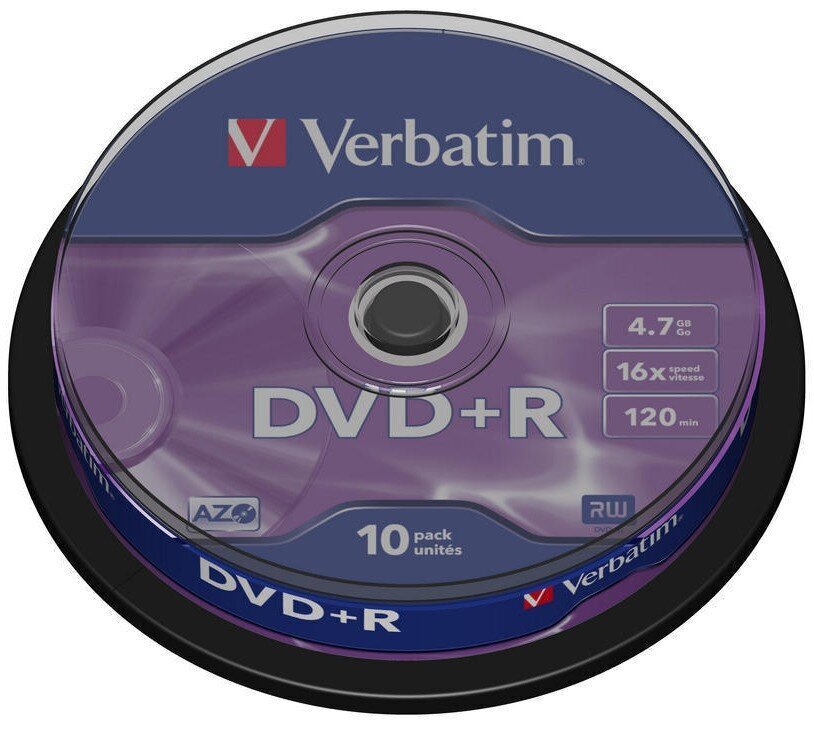 DVD+R 4.7GB 16x Matte Silver, 10 gab. цена и информация | Vinila plates, CD, DVD | 220.lv