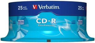 CD-R 700МБ 52x Extraprotection, 25 шт. цена и информация | Виниловые пластинки, CD, DVD | 220.lv