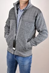 Vīriešu džemperis ar rāvējslēdzēju Mostom 1668, pelēkbalts цена и информация | Мужские свитера | 220.lv
