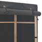 vidaXL skapis ar 3 plauktiem, 110x40x170 cm, pelēks audums cena un informācija | Skapji | 220.lv