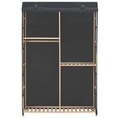 vidaXL skapis ar 3 plauktiem, 110x40x170 cm, pelēks audums cena un informācija | Skapji | 220.lv