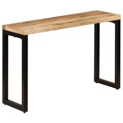 Консольный столик, 120x35x76см, коричневый/черный цена и информация | Столы-консоли | 220.lv