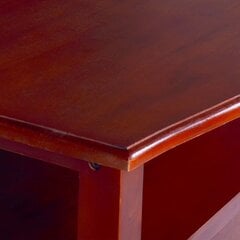 vidaXL kafijas galdiņš, 90x50x40 cm, klasiski brūns, masīvs sarkankoks cena un informācija | Žurnālgaldiņi | 220.lv