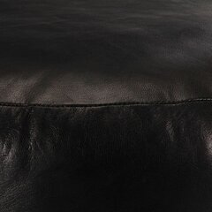 VidaXL pufs, 60x30 cm, melns, dabīgā kazas āda цена и информация | Кресла-мешки и пуфы | 220.lv