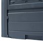 vidaXL dārza komposta kastes, 3 gab., pelēkas, 60x60x73 cm, 780 L cena un informācija | Komposta kastes un āra konteineri | 220.lv