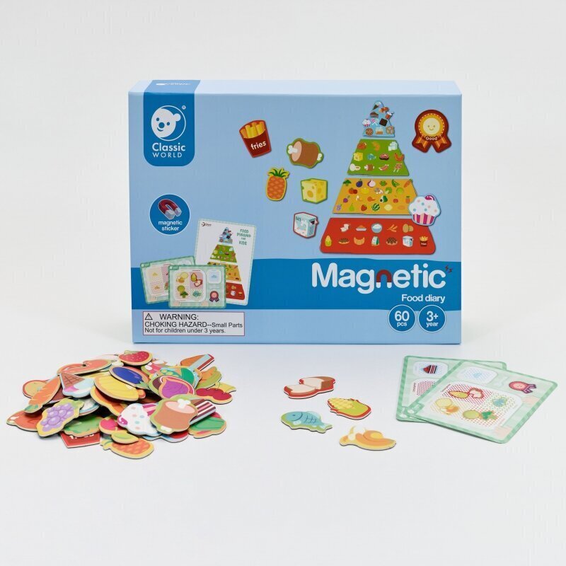Magnētiska puzle Uztura pamati, 60 d cena un informācija | Attīstošās rotaļlietas | 220.lv