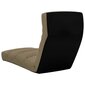 vidaXL salokāms grīdas krēsls, kapučīno krāsas mākslīgā āda cena un informācija | Sauļošanās krēsli | 220.lv