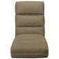 vidaXL salokāms grīdas krēsls, kapučīno krāsas mākslīgā āda цена и информация | Sauļošanās krēsli | 220.lv