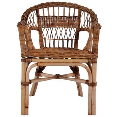 Садовые стулья, 4 шт., коричневые цена и информация | скамейка со столиком | 220.lv
