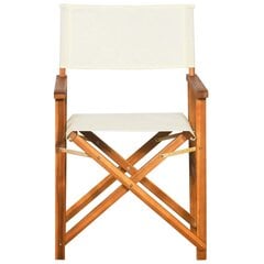 vidaXL režisora krēsls, akācijas masīvkoks cena un informācija | Dārza krēsli | 220.lv