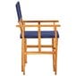 vidaXL režisora krēsls, zils, akācijas masīvkoks cena un informācija | Dārza krēsli | 220.lv