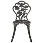 vidaXL bistro krēsli, 2 gab., liets alumīnijs, bronzas krāsa cena un informācija | Dārza krēsli | 220.lv