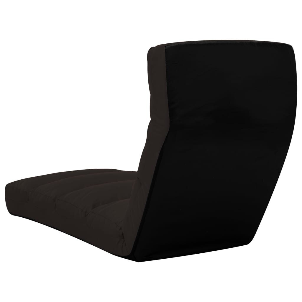 vidaXL salokāms grīdas krēsls, brūna mākslīgā āda cena un informācija | Krēslu paliktņi | 220.lv