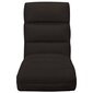 vidaXL salokāms grīdas krēsls, brūna mākslīgā āda cena un informācija | Krēslu paliktņi | 220.lv
