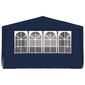 vidaXL dārza nojume ar sānu sienām, profesionāla, 4x6 m, zila, 90 g/m² cena un informācija | Dārza nojumes un lapenes | 220.lv