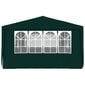 vidaXL dārza nojume ar sānu sienām, profesionāla, 4x6 m, zaļa, 90 g/m² cena un informācija | Dārza nojumes un lapenes | 220.lv