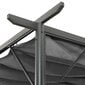 vidaXL nojume ar izvelkamu jumtu, 3x3 m, tērauds, pelēka, 180 g/m² цена и информация | Dārza nojumes un lapenes | 220.lv