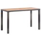 vidaXL dārza galds, antracītpelēks, brūns, 123x60x74 cm, akācijas koks cena un informācija | Dārza galdi | 220.lv