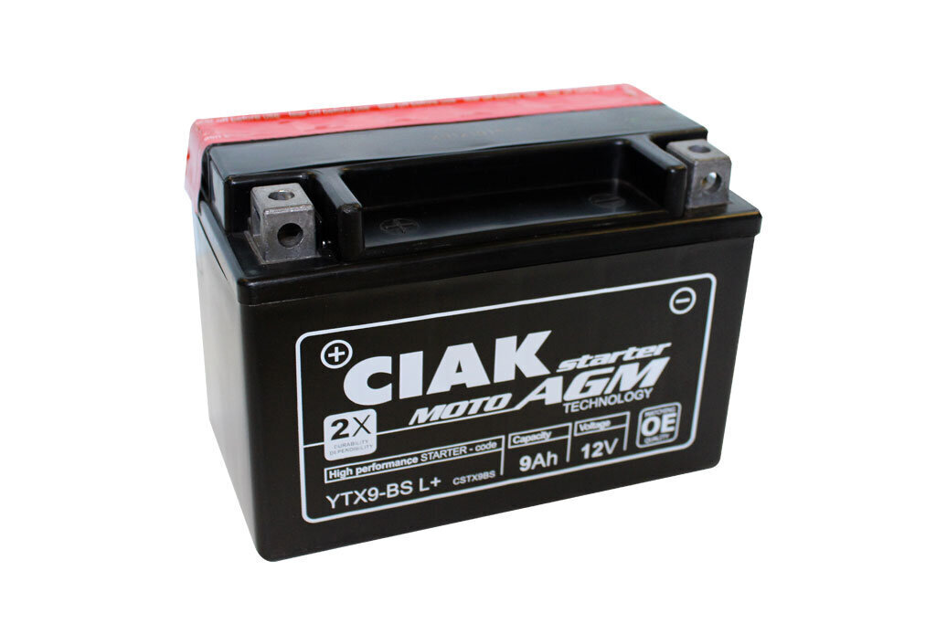 Akumulators CIAK YTX9-BS 9Ah 12V cena un informācija | Moto akumulatori | 220.lv