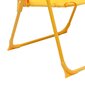 vidaXL 3-daļīgs bērnu bistro mēbeļu komplekts ar saulessargu, dzeltens cena un informācija | Dārza mēbeles bērniem | 220.lv