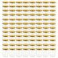 vidaXL ievārījuma burciņas, zelta krāsas vāciņi, 96 gab., 230 ml cena un informācija | Trauki un piederumi konservēšanai | 220.lv