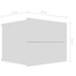 vidaXL naktsskapīši, 2 gab., balti, 40x30x30 cm, skaidu plāksne cena un informācija | Naktsskapīši | 220.lv