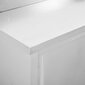 vidaXL darba galds ar bīdāmām durvīm, 120x50x95 cm, nerūsējošs tērauds цена и информация | Virtuves skapīši | 220.lv