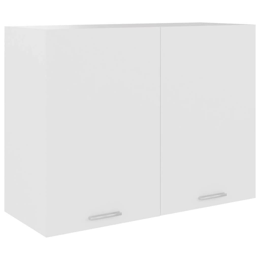 vidaXL piekarams skapītis, balts, 80x31x60 cm, skaidu plāksne cena un informācija | Virtuves skapīši | 220.lv