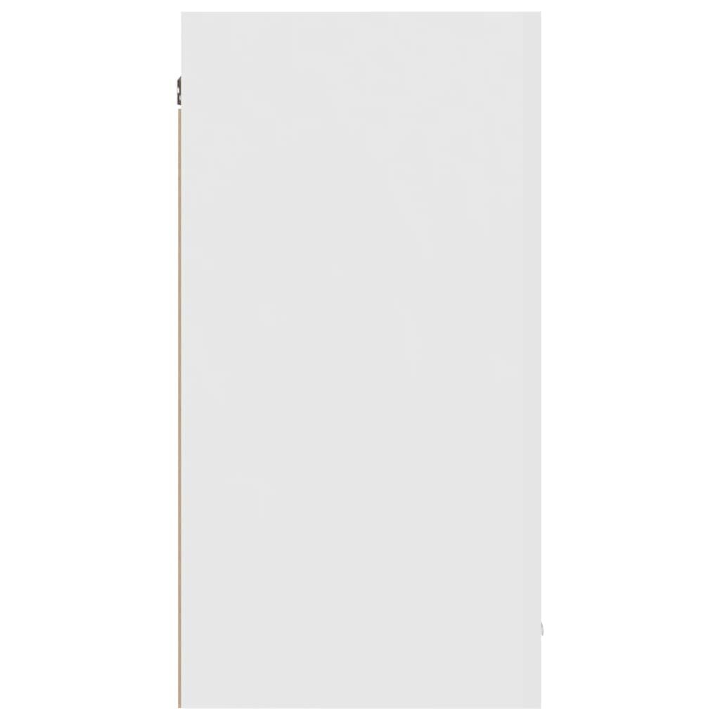 vidaXL piekarams skapītis, spīdīgi balts, 80x31x60 cm, skaidu plāksne cena un informācija | Virtuves skapīši | 220.lv