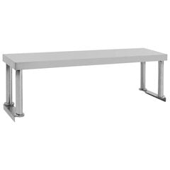 vidaXL galda virsplaukts, 120x30x35 cm, nerūsējošs tērauds цена и информация | Комплектующие для кухонной мебели | 220.lv