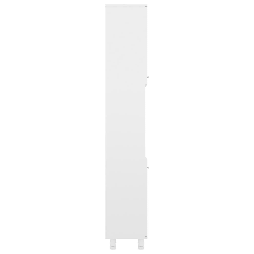 vidaXL vannasistabas skapītis, balts, 30x30x179 cm, skaidu plāksne cena un informācija | Vannas istabas skapīši | 220.lv