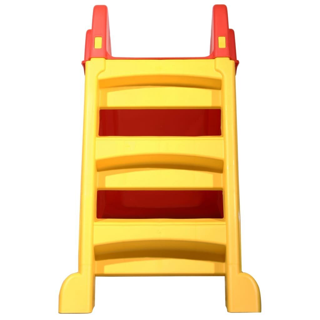 vidaXL saliekams bērnu slidkalniņš, sarkans ar dzeltenu cena un informācija | Slidkalniņi, kāpšanas konstruktori | 220.lv
