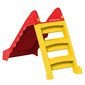 vidaXL saliekams bērnu slidkalniņš, sarkans ar dzeltenu цена и информация | Slidkalniņi, kāpšanas konstruktori | 220.lv